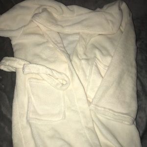 White bathrobe